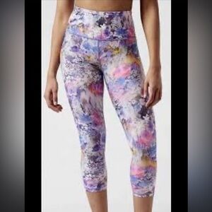 Athleta Elation Capri in the "Renewed Bloom" floral print